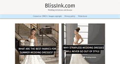 Desktop Screenshot of blissink.com