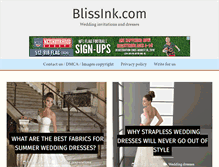 Tablet Screenshot of blissink.com